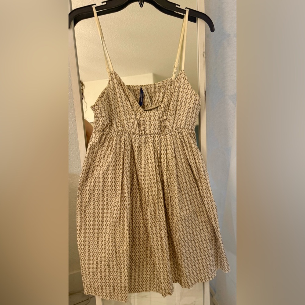 Lei Cream and Brown Sundress